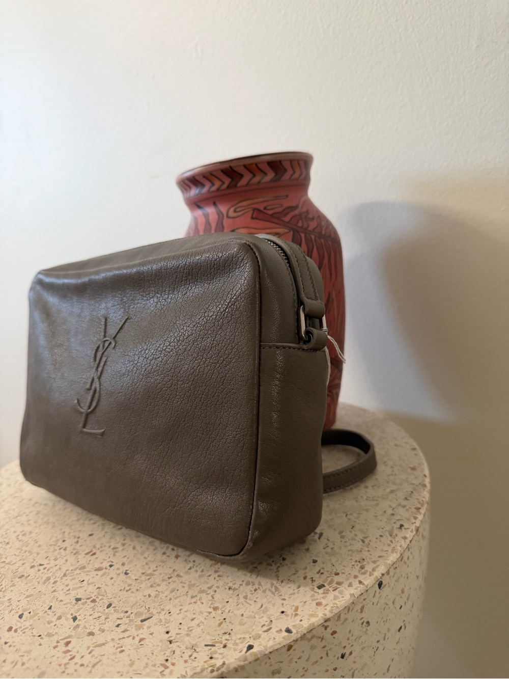 Saint Laurent Lou Camera Bag with Embossed YSL Logo - Picture 3 of 15